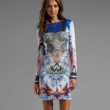 Sexy Elegant Floral Lace Print Casual Club Cocktail Party Sheath Bodycon Dress