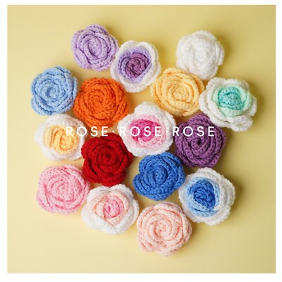 10 PCS Hand-woven Simulated Roses Sunflower DIY Clothing Accessories