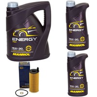 MotoröL Set Mannol Energy 5W-30 API 7 Liter + ÖLfilter FüR BMW 7Er 730D 258PS