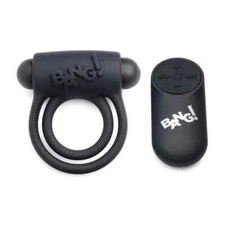 Bang Silicone Vibrating Cock Ring, 28 Speeds  W/Remote Control -  Choose Color