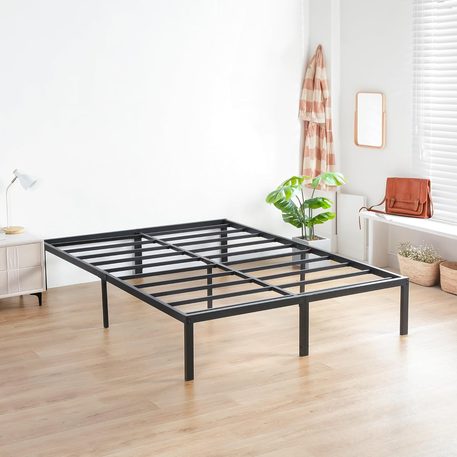 14 Inch Heavy Duty Steel Slat Anti-Slip Support, Easy Assemb