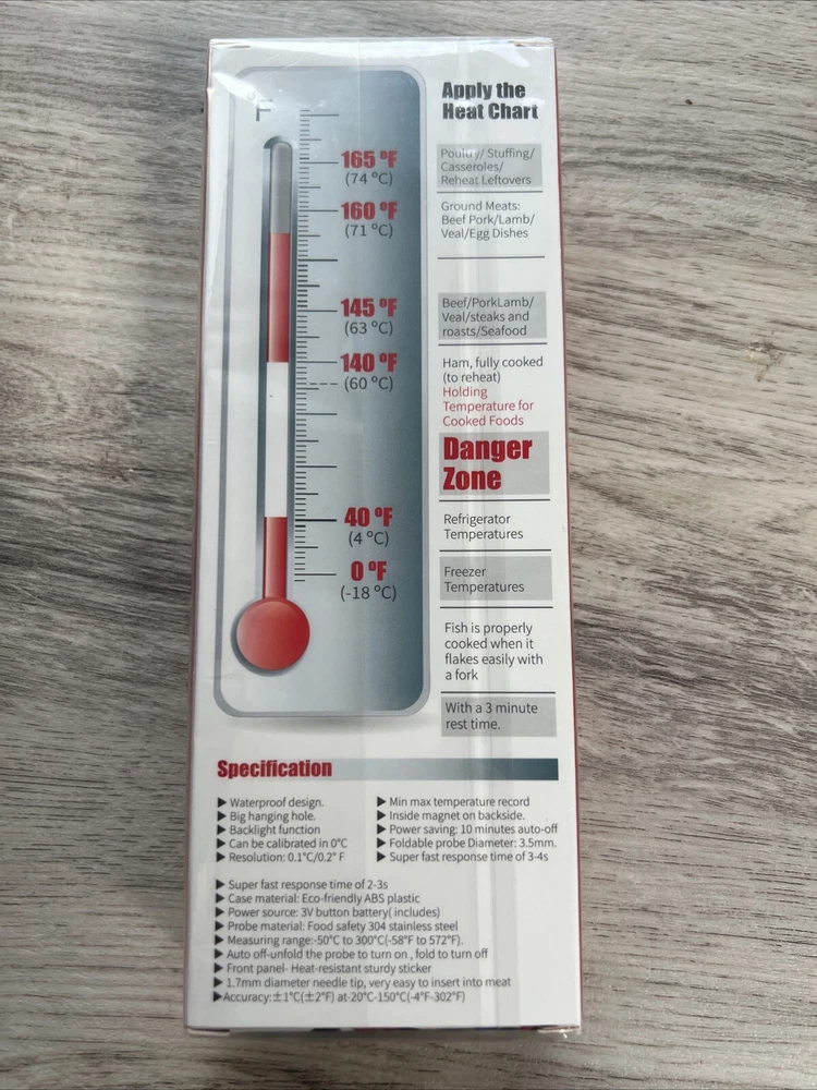 Meat Thermometer Waterproof NEW