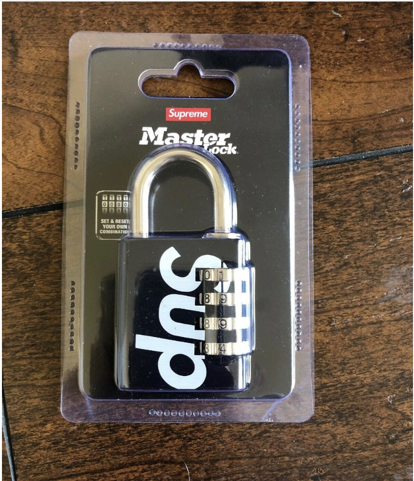 Supreme Masterlock Numeric Lock Black S/S 19 | eBay