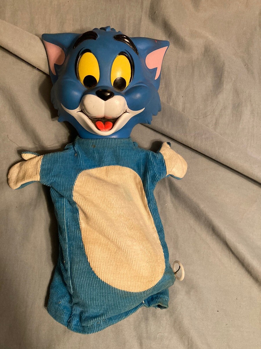 1965年 ビンテージ TOM&JERRY MATTEL トーキングパペット Vintage 1965 Tom From Tom & Jerry Pull-String Puppet *TALKS