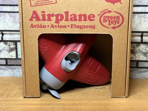 The Original Green Toys Airplane Eco Toy USA Red, Free Daily QuikShip - Picture 3 of 6