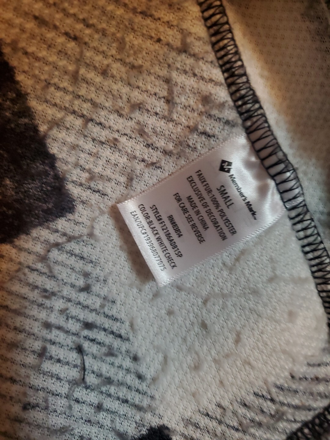 Members Mark Cozy Sherpa Full Zip Fleece Black White … Gem