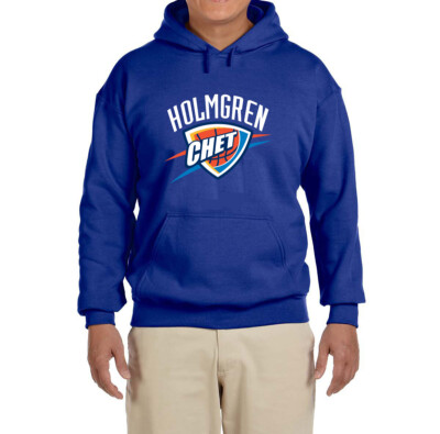 Oklahoma City Thunder Chet Holmgren Logo Hooded sweatshirt