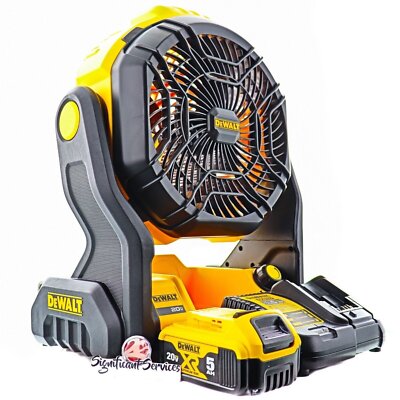 New DeWALT DCE512B 20V Cordless Jobsite Fan 20 Volt MAX Li-Ion  Battery Kit 885911513753|