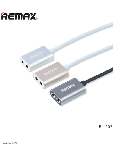 Remax 3.5mm Share Jack Cable RL-20S Black - Picture 3 of 7