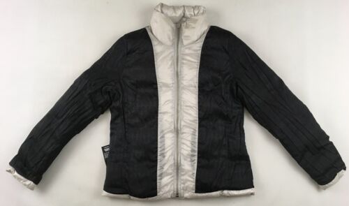 Karl Lagerfeld down filled jacket silver pearly insulated padded womens Medium M - Picture 7 of 19