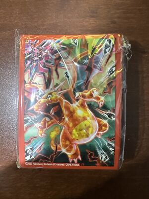 pokemon card sleeves ebay - 65 Count - Charizard Premium Box Sleeves (Sealed) One pack of Pokemon Center Japan Pokemon Card Game Deck Shield