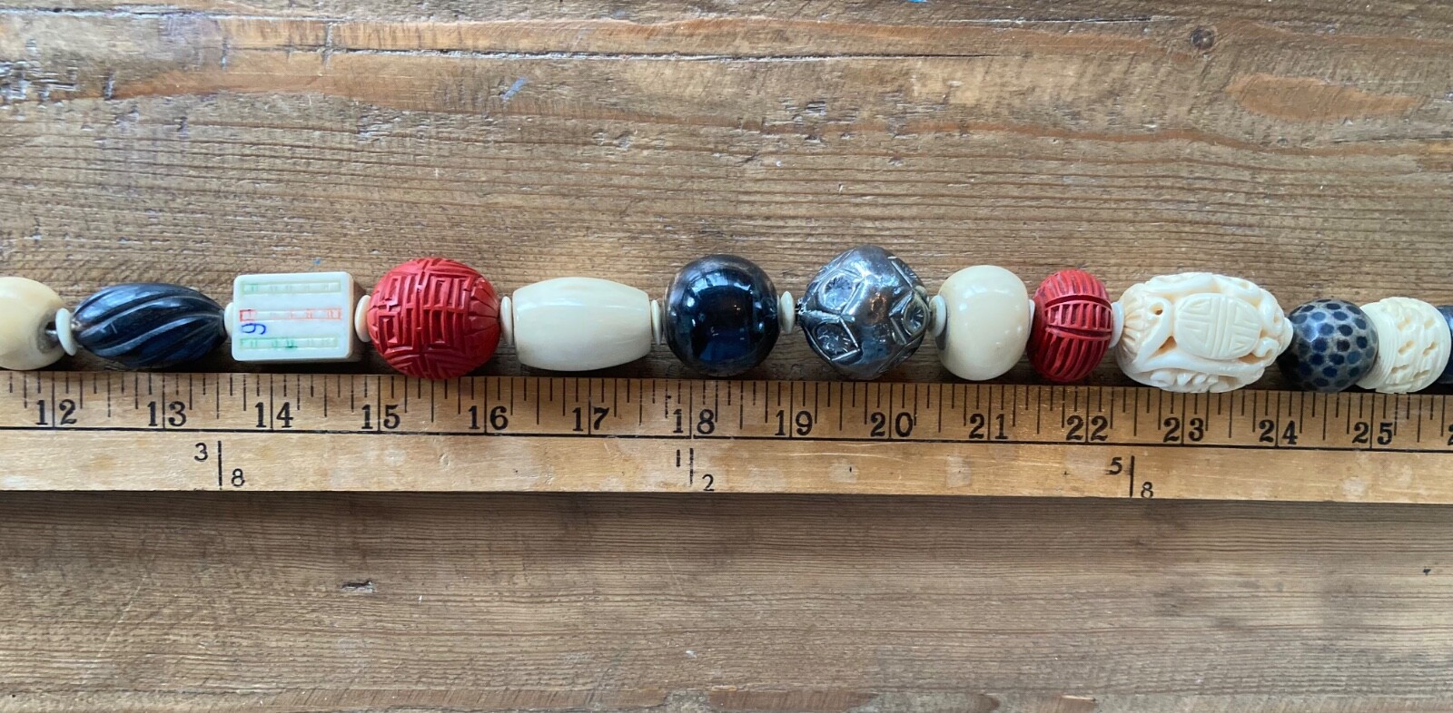 Asian Inspired Chunky Bead Statement Necklace - image 7