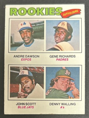 1977 Topps Rookies Andre Dawson Gene Richards John Scott Denny Walling 473 GD OC