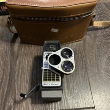 Bell & Howell Electric Eye / 3-Lens Turret Movie Camera w/Case - UNTESTED