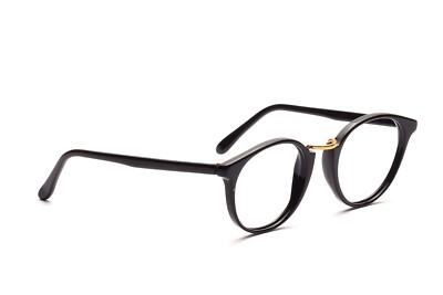  Schwarze Pantobrille Mod. Manhattan Mod. 1120 in 48 - 18 mm  B1