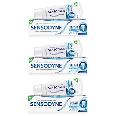 Sensodyne Repair&Protect Cool Mint Premium Zahnpasta 3er Pack, 3x75ml,OvP Neu