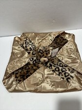 Baby Gund Jayme Satineehug Brown Leopard Security Blanket New W/ Tag