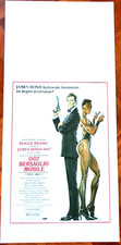 007 BERSAGLIO MOBILE - LOCANDINA ORIGINALE 1985 - ROGER MOORE