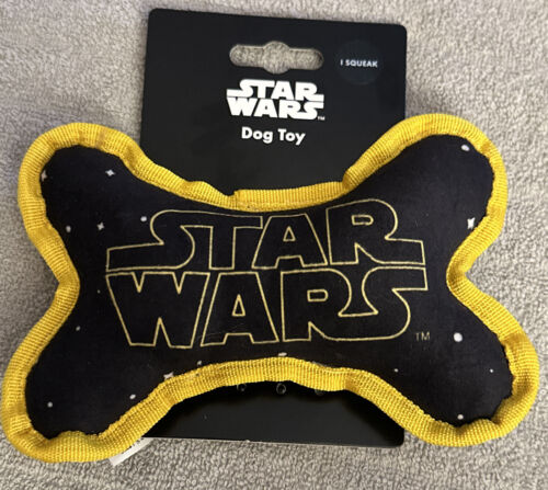 Star Wars BONE-Shaped 7" Dog Toy with Squeak NWT Disney