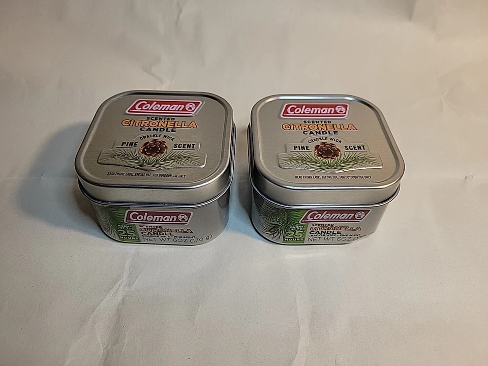 Coleman Scented Citronella Candle - Crackle Wick - Pine Scent 6 Oz. Up To 25hrs - Image 2 of 4