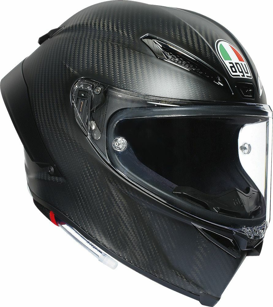 AGV PISTA GPRR FIM GP MATT BLACK CARBON MOTORCYCLE RACE CRASH