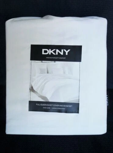 DKNY Poliéster Blanco Fundas de edredón y Juegos de Cama