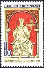 TIMBRE France 1999 N° 3238 ** (  Richard Cœur de lion 1157-1199 ) TBE