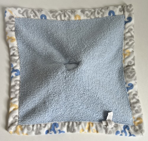 Blankets and Beyond White Blue Puppy Security Blanket Lovie Lovey 15” x 15” Baby - Picture 5 of 12