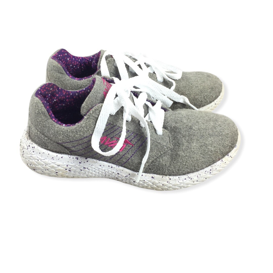 SAOLA Sneakers leggere senza marca Avia Fuln ricoperte di feltro taglia 2 grandi grigie per bambini