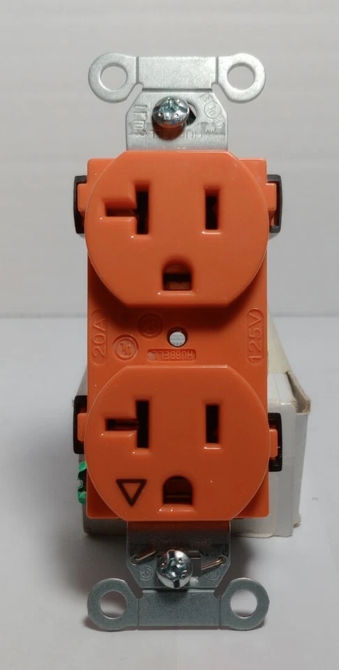 Legrand Pass Seymour IG5362-CC8 Isolated Ground 20A 125V Receptacle Orange NOS - Image 3 of 4