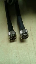 US MADE   LMR-400 (RFC-400)  50 Ohm Coaxial  Cable N male to N male  3 FT