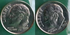 1993 P and D Roosevelt Dime 2 Coins from US Mint Set BU Cellos Ten Cents Two 10c