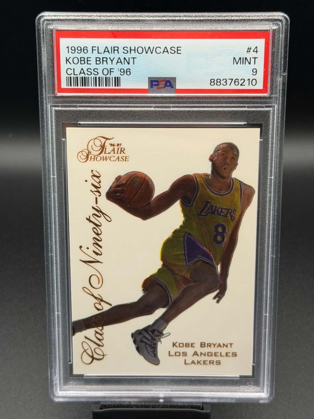 Kobe Bryant 1996 Flair Showcase #4 Class of '96 Price Guide