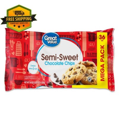 Great Value Semi-Sweet Chocolate Chips, 36-ounce bag