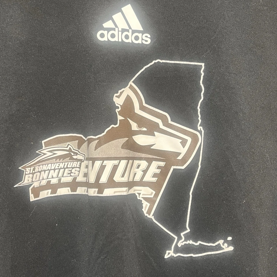 Adidas St. Bonaventure Bonnies Equipo de Baloncesto Emitido Para Hombre, XL Camiseta Negra Foto 2 de 4