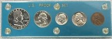 1952 5 Silver Coin Proof Set - In Proof Plastic Holder BX3-24