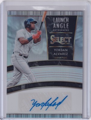 2020 Panini Select Yordan Alvarez Launch Angle Silver Prizm RC Auto /199 #LAA-YA