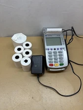 Verifone VX520 VX 520 Credit Card Machine Terminal Reader W Paper And Power
