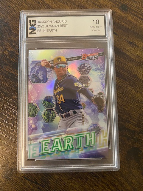 Jackson Chourio 2022 Bowman's Best Elements of Excellence Atomic Refractor EE-14