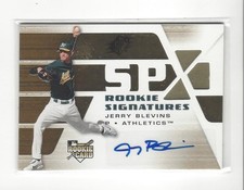 2008 SPx #131 Jerry Blevins RC Rookie AUTOGRAPH A's