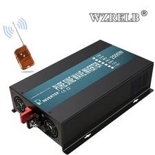 DC to AC Power Converter 2500W Pure Sine Wave Inverter 12V Home Solar Car Remote