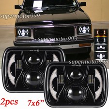 Dot 7x6 Led Headlight Hi-lo H4 Fit Gmc C1500 C2500 C3500 K1500 S15 Pickup Truck