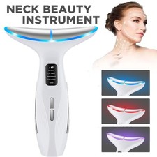 3 Colors Neck Face Lifting Massager Skin Tighten Device LED Anti Wrinkle Beauty