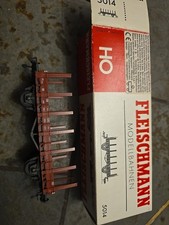 Fleischmann H0 5014 offener Güterwagen Rungenwagen braun DB In OVP 