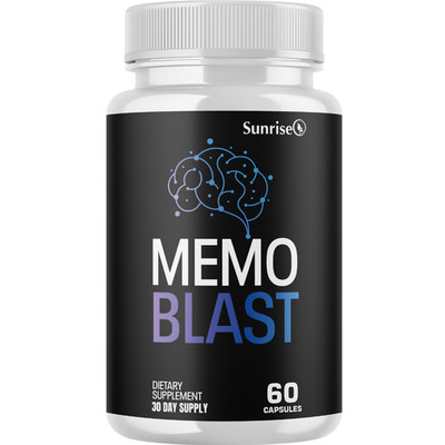 MemoBlast Brain Health Supplement, Official Memory Support 60 Capsules