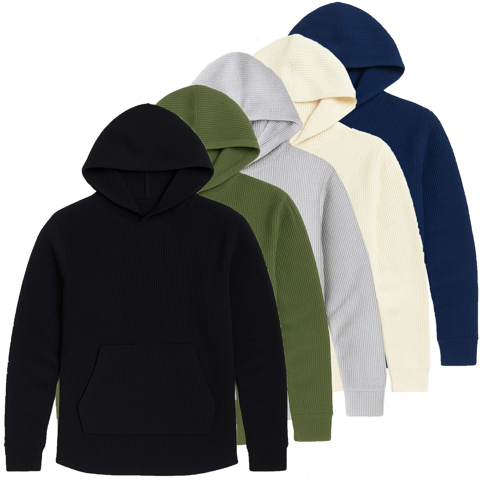 Men’s 3-PACK Soft Waffle Knit Hoodie – Lightweight, Casual Fit (Size- S-3XL)
Opens in a new window o