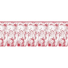 Beistle Bloody Wall Backdrop - Halloween Party Supply Decoration