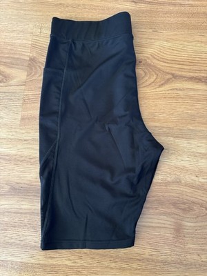 Women s Posh Black Bike Shorts Plus 2X 18W-20W Stretch With Pockets EUC