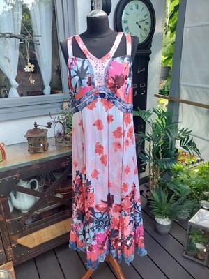 Extravagantes Biba Kleid Gr. 38  M. Spitzenaplikationen Top Zustand NP 169 