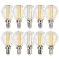 10 X Led Filament Leuchtmittel Tropfen Kugel G45 1W E14 110Lm Neutralweiß 4000K